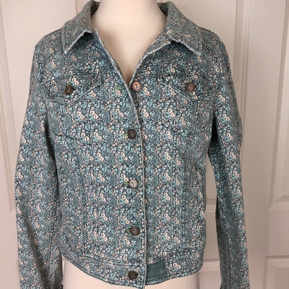 Anthropologie Jean Jacket Medium Pilcro Letter - Picture 2 of 8